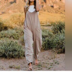 NWT "L" Free People Hot Shot x Hatch Onesie (Mocha Latte ColourAdjustable Strap)